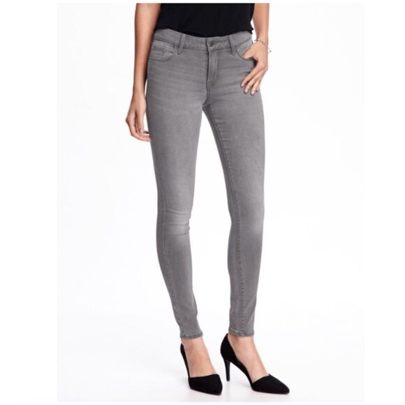 Old Navy Rockstar Built In SculptSkinny Jenas Gray Size 0 - Picture 1 of 10
